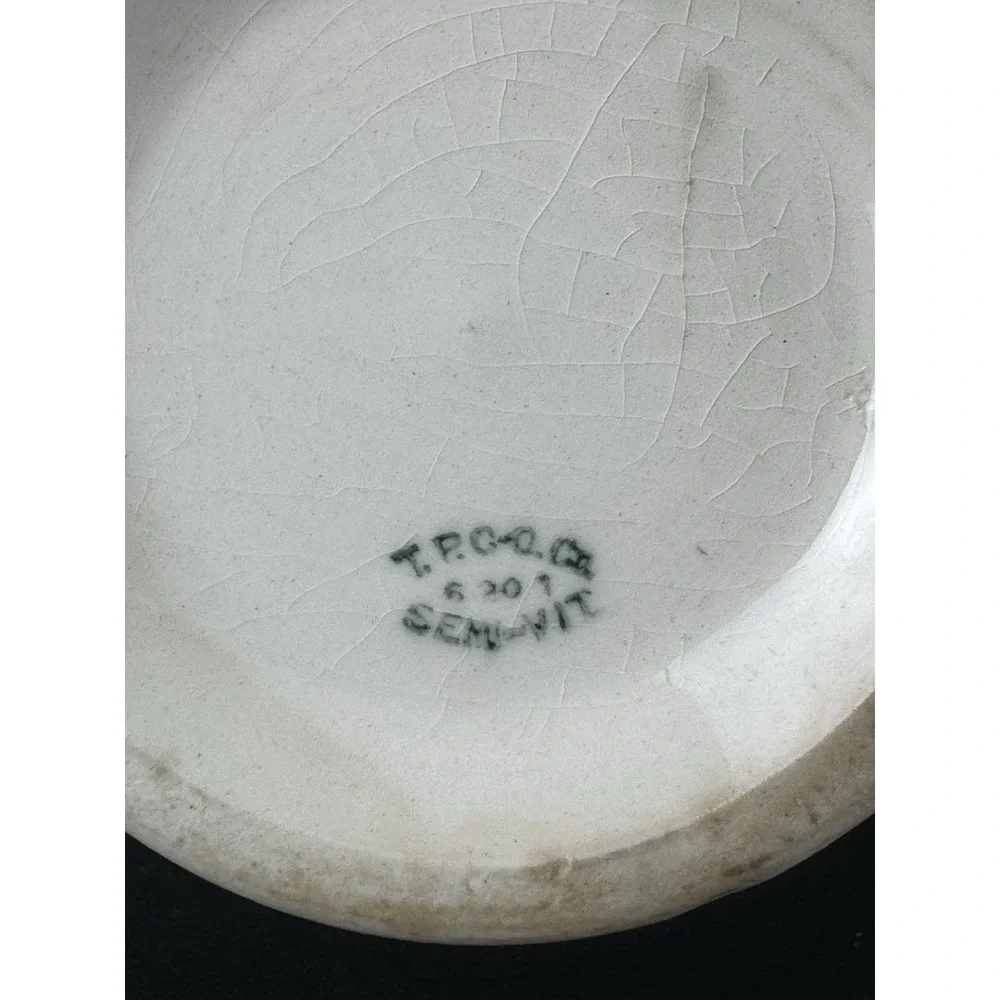 Antique Pottery Collective Shaving Mug‎ Semi Vitreous Porcelain Floral Design